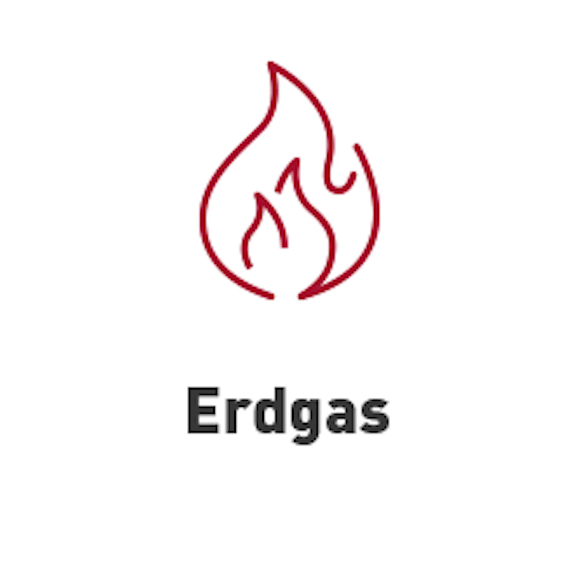 Icon Erdgas – Flamme