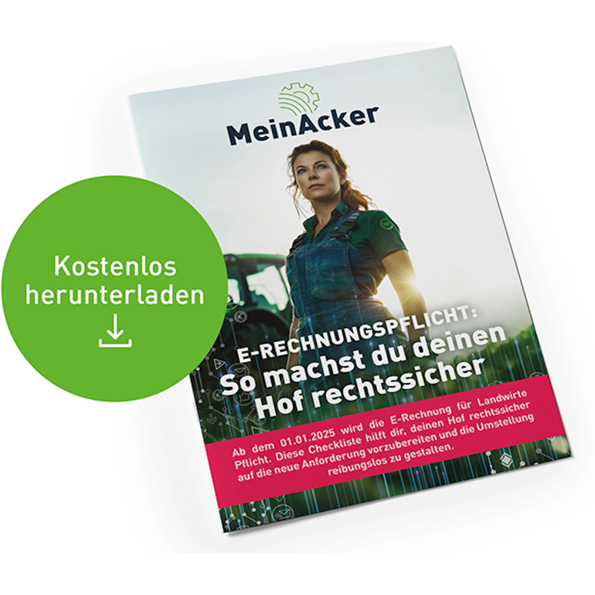 Abbildung Leitfaden E-Rechnungspflicht "So machst du deinen Hof rechtssicher"