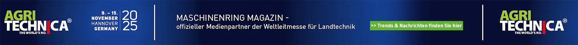 Maschinring Magazin: offizieller Medienpartner der Weltmesse für Landtechnik
