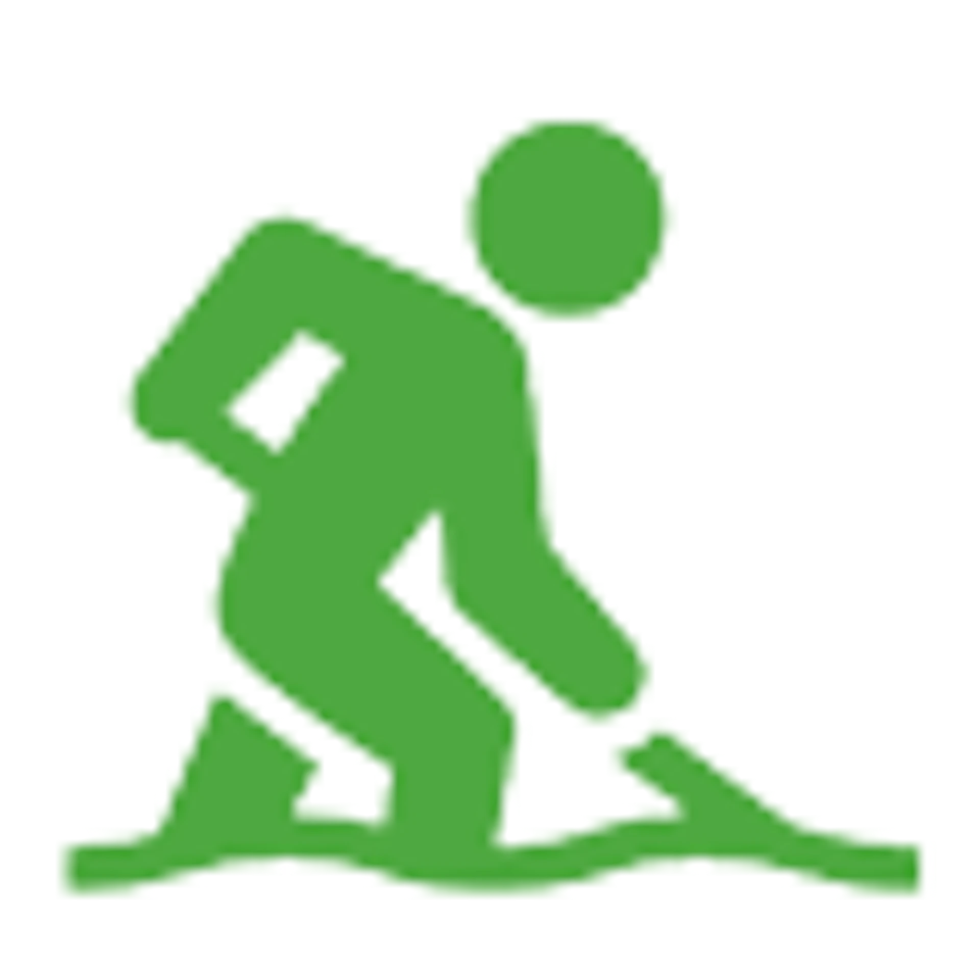 Icon Avatar mit Schneeschaufel