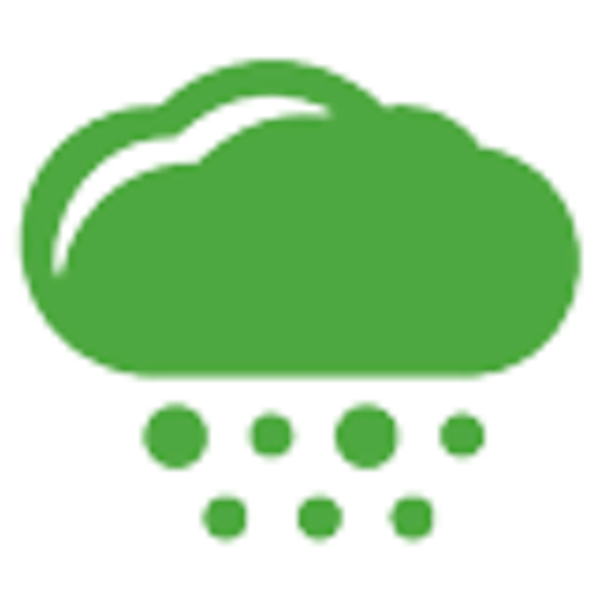 Icon Wolke mit Schneefall